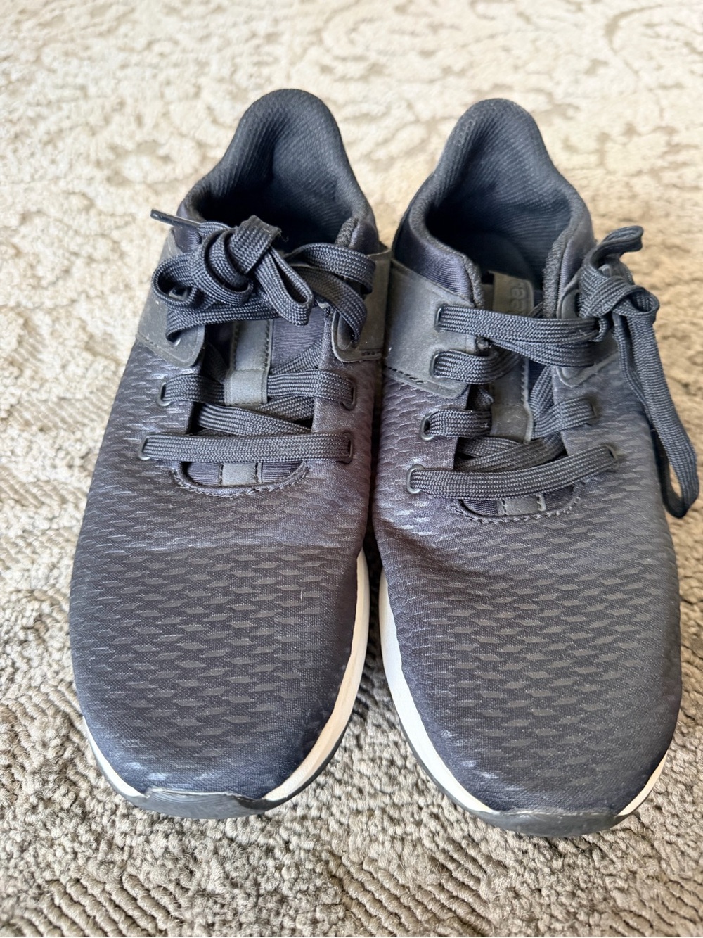 Reebok Black Women's Sneakers - Slip-On Lace Athletic Shoes